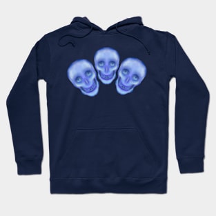 Triplet halloween spooky skull look at your eyes Hoodie